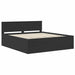 Cadru de pat cu headboard Negru 200 x 200 cm Lemn compozit - WALTI WALTI