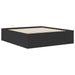 Cadru de pat cu headboard Negru 200 x 200 cm Lemn compozit - WALTI WALTI
