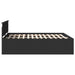 Cadru de pat cu headboard Negru 200 x 200 cm Lemn compozit - WALTI WALTI