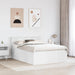 Cadru de pat cu headboard Alb 160 x 200 cm Lemn compozit - WALTI WALTI