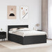 Cadru de pat cu headboard Negru 160 x 200 cm Lemn compozit - WALTI WALTI