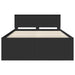 Cadru de pat cu headboard Negru 160 x 200 cm Lemn compozit - WALTI WALTI