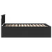Cadru de pat cu headboard Negru 160 x 200 cm Lemn compozit - WALTI WALTI