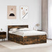 Cadru de pat Stejar fumuriu 160 x 200 cm Lemn compozit - WALTI WALTI