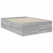 Cadru de pat cu headboard Gri Sonoma 160 x 200 cm Lemn compozit - WALTI WALTI