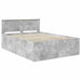 Cadru de pat Gri din beton 150 x 200 cm Lemn compozit - WALTI WALTI