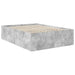 Cadru de pat Gri din beton 150 x 200 cm Lemn compozit - WALTI WALTI