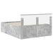 Cadru de pat Gri din beton 150 x 200 cm Lemn compozit - WALTI WALTI