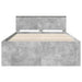 Cadru de pat Gri din beton 150 x 200 cm Lemn compozit - WALTI WALTI