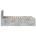 Cadru de pat Gri din beton 150 x 200 cm Lemn compozit - WALTI WALTI