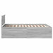 Cadru de pat cu headboard Gri Sonoma 150 x 200 cm Lemn compozit - WALTI WALTI