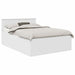 Cadru de pat cu headboard Alb 140 x 200 cm Lemn compozit - WALTI WALTI