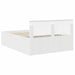 Cadru de pat cu headboard Alb 140 x 200 cm Lemn compozit - WALTI WALTI