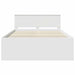 Cadru de pat cu headboard Alb 140 x 200 cm Lemn compozit - WALTI WALTI