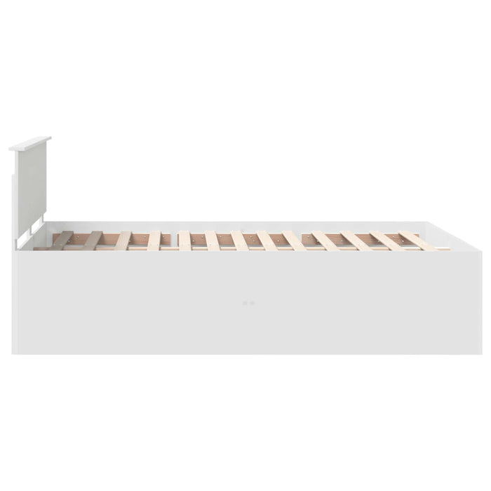 Cadru de pat cu headboard Alb 140 x 200 cm Lemn compozit - WALTI WALTI