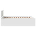 Cadru de pat cu headboard Alb 140 x 200 cm Lemn compozit - WALTI WALTI