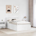 Cadru de pat cu headboard Alb 135 x 190 cm Lemn compozit - WALTI WALTI