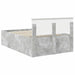 Cadru de pat Gri din beton 135 x 190 cm Lemn compozit - WALTI WALTI