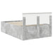 Cadru de pat Gri din beton 120 x 190 cm Lemn compozit - WALTI WALTI