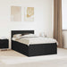 Cadru de pat cu headboard Negru 120 x 200 cm Lemn compozit - WALTI WALTI