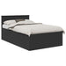 Cadru de pat cu headboard Negru 120 x 200 cm Lemn compozit - WALTI WALTI
