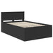 Cadru de pat cu headboard Negru 120 x 200 cm Lemn compozit - WALTI WALTI