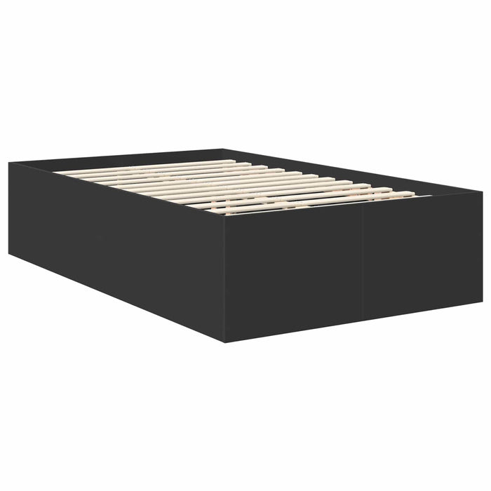 Cadru de pat cu headboard Negru 120 x 200 cm Lemn compozit - WALTI WALTI
