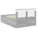 Cadru de pat cu headboard Gri Sonoma 120 x 200 cm Lemn compozit - WALTI WALTI