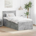 Cadru de pat Gri din beton 90 x 190 cm Lemn compozit - WALTI WALTI