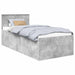 Cadru de pat Gri din beton 90 x 190 cm Lemn compozit - WALTI WALTI