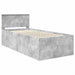 Cadru de pat Gri din beton 90 x 190 cm Lemn compozit - WALTI WALTI