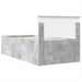 Cadru de pat Gri din beton 90 x 190 cm Lemn compozit - WALTI WALTI