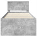 Cadru de pat Gri din beton 90 x 190 cm Lemn compozit - WALTI WALTI