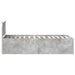 Cadru de pat Gri din beton 90 x 190 cm Lemn compozit - WALTI WALTI