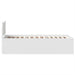Cadru de pat cu headboard Alb 75 x 190 cm Lemn compozit - WALTI WALTI