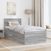 Cadru de pat cu headboard Gri Sonoma 75 x 190 cm Lemn compozit - WALTI WALTI