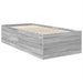 Cadru de pat cu headboard Gri Sonoma 75 x 190 cm Lemn compozit - WALTI WALTI
