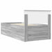 Cadru de pat cu headboard Gri Sonoma 75 x 190 cm Lemn compozit - WALTI WALTI