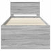 Cadru de pat cu headboard Gri Sonoma 75 x 190 cm Lemn compozit - WALTI WALTI