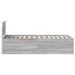 Cadru de pat cu headboard Gri Sonoma 75 x 190 cm Lemn compozit - WALTI WALTI