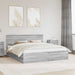 Cadru de pat cu headboard Gri Sonoma 200 x 200 cm Lemn compozit - WALTI WALTI