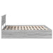 Cadru de pat cu headboard Gri Sonoma 200 x 200 cm Lemn compozit - WALTI WALTI