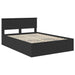 Cadru de pat cu headboard Negru 150 x 200 cm Lemn compozit - WALTI WALTI