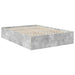 Cadru de pat Gri din beton 150 x 200 cm Lemn compozit - WALTI WALTI