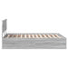 Cadru de pat cu headboard Gri Sonoma 150 x 200 cm Lemn compozit - WALTI WALTI