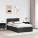 Cadru de pat cu headboard Negru 135 x 190 cm Lemn compozit - WALTI WALTI