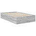 Cadru de pat cu headboard Gri Sonoma 135 x 190 cm Lemn compozit - WALTI WALTI
