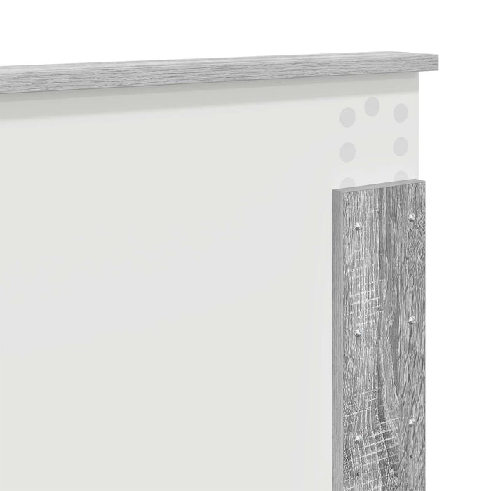 Cadru de pat cu headboard Gri Sonoma 120 x 190 cm Lemn compozit - WALTI WALTI