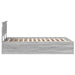 Cadru de pat cu headboard Gri Sonoma 120 x 190 cm Lemn compozit - WALTI WALTI