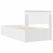 Cadru de pat cu headboard Alb 120 x 200 cm Lemn compozit - WALTI WALTI